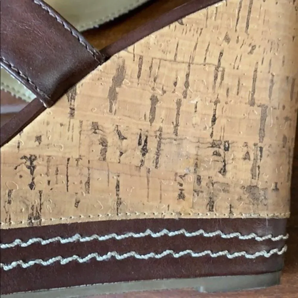 𝅺SHANGHAI Wedge Cork Sandals - Report Shoes